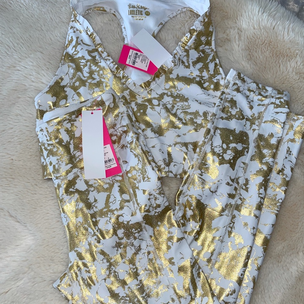 NWT Lilly Pulitzer Leggings and Sports Bra